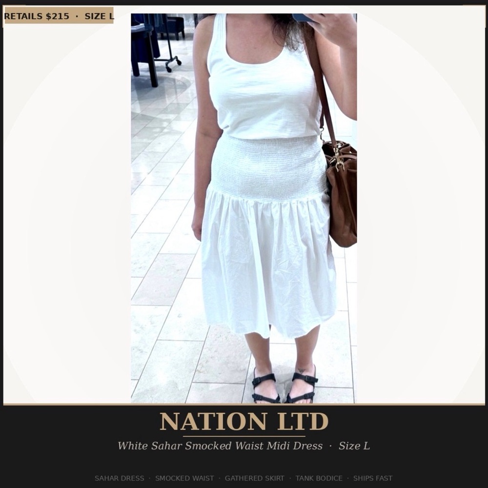 Nation LTD. Nation Ltd L Sahar Dress - Women | Color: White | Size: L